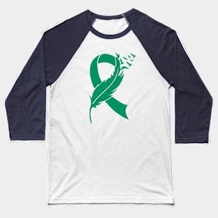 Feather Liver Cancer Baseball T-Shirt